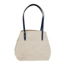 LOUIS VUITTON Cabas PM Tote Bag Canvas White Blue M94504 LV Auth ep5538-2