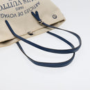 LOUIS VUITTON Cabas PM Tote Bag Canvas White Blue M94504 LV Auth ep5538-7