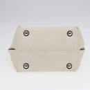 LOUIS VUITTON Cabas PM Tote Bag Canvas White Blue M94504 LV Auth ep5538-5