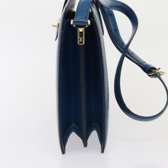 LOUIS VUITTON Epi Capuchin Shoulder Bag Blue M52345 LV Auth ep5571