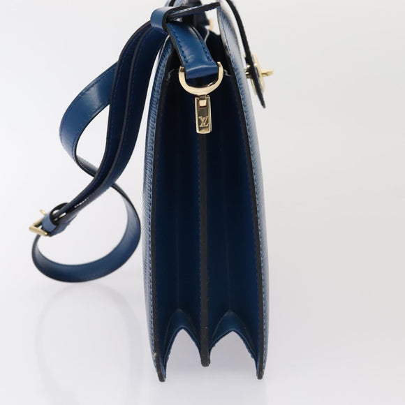 LOUIS VUITTON Epi Capuchin Shoulder Bag Blue M52345 LV Auth ep5571