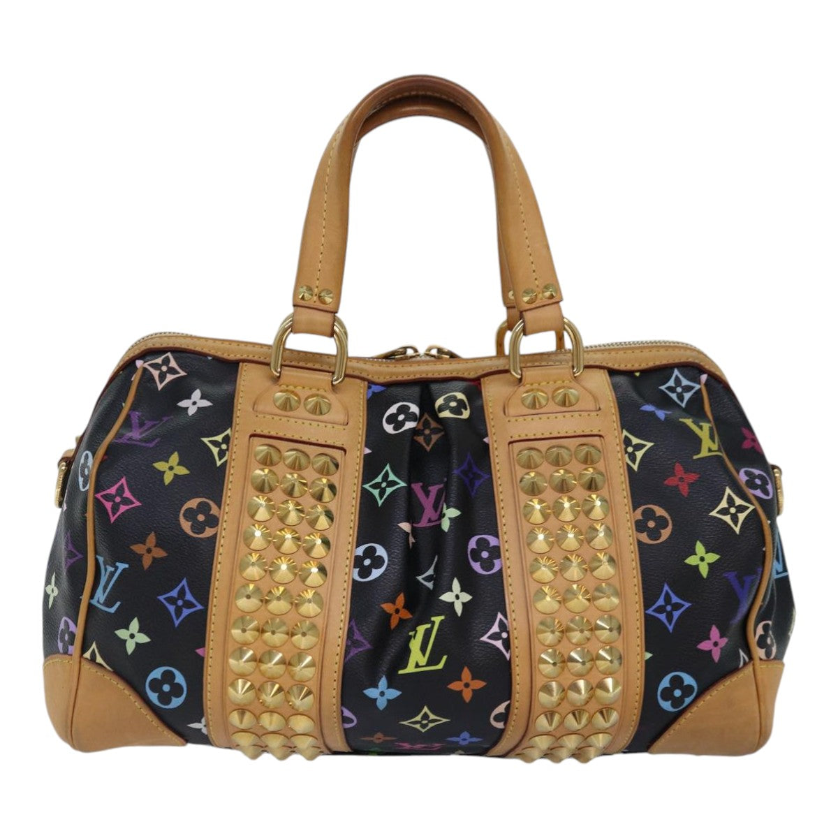 LOUIS VUITTON Monogram Multicolor Courtney MM Bag 2way Black M45642 Auth ep5582