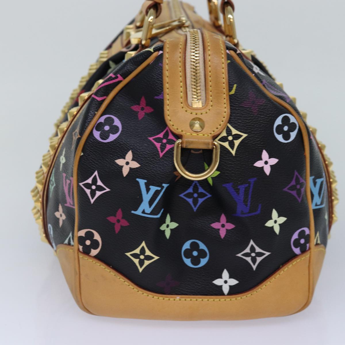 LOUIS VUITTON Monogram Multicolor Courtney MM Bag 2way Black M45642 Auth ep5582