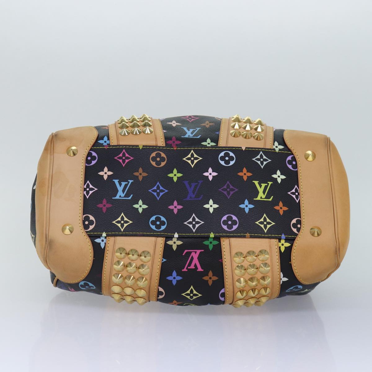 LOUIS VUITTON Monogram Multicolor Courtney MM Bag 2way Black M45642 Auth ep5582