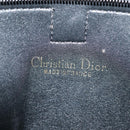 Christian Dior Trotter Canvas Clutch Bag Black Silver Auth ep5605-10