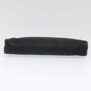 Christian Dior Trotter Canvas Clutch Bag Black Silver Auth ep5605-6