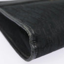 Christian Dior Trotter Canvas Clutch Bag Black Silver Auth ep5605-7