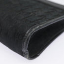 Christian Dior Trotter Canvas Clutch Bag Black Silver Auth ep5605-14