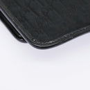 Christian Dior Trotter Canvas Clutch Bag Black Gold Auth ep5606-15