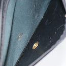 Christian Dior Trotter Canvas Clutch Bag Black Gold Auth ep5606-12