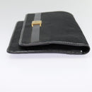 Christian Dior Trotter Canvas Clutch Bag Black Gold Auth ep5606-4