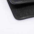 Christian Dior Trotter Canvas Clutch Bag Black Gold Auth ep5606-7