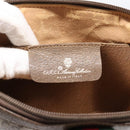 GUCCI GG Supreme Web Sherry Line Shoulder Bag PVC Beige Gold Auth ep5636-19