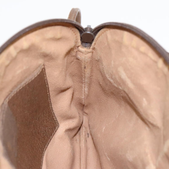 GUCCI GG Supreme Web Sherry Line Shoulder Bag PVC Beige Gold Auth ep5636