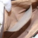 GUCCI GG Supreme Web Sherry Line Shoulder Bag PVC Beige Gold Auth ep5636-11