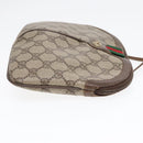 GUCCI GG Supreme Web Sherry Line Shoulder Bag PVC Beige Gold Auth ep5636-3
