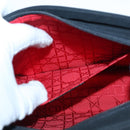 Christian Dior Canage Pouch Nylon Black Gold Auth ep5643-12