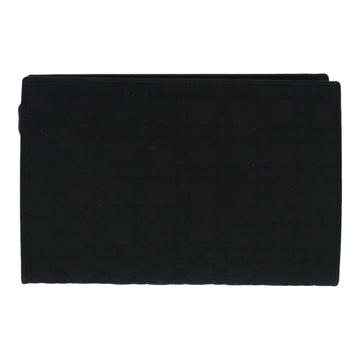 Christian Dior Canage Pouch Nylon Black Gold Auth ep5643 - 0