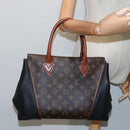 LOUIS VUITTON Monogram Tote W PM Hand Bag M40942 LV Auth ep5660-26
