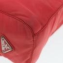 PRADA Hand Bag Nylon Pink Silver Auth ep5695-9