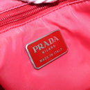 PRADA Hand Bag Nylon Pink Silver Auth ep5695-18