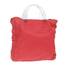 PRADA Hand Bag Nylon Pink Silver Auth ep5695-1