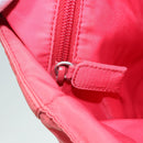 PRADA Hand Bag Nylon Pink Silver Auth ep5695-24