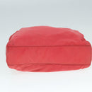 PRADA Hand Bag Nylon Pink Silver Auth ep5695-5