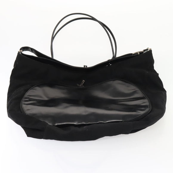 GUCCI Boston Bag Canvas Leather 2-Wege Schwarz Auth ep5717