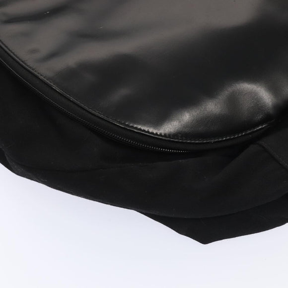 GUCCI Boston Bag Canvas Leather 2way Black Auth ep5717