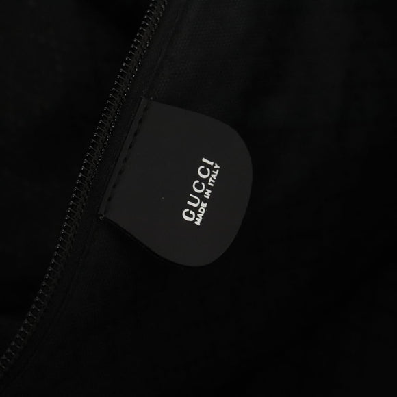 GUCCI Boston Bag Canvas Leather 2way Black Auth ep5717