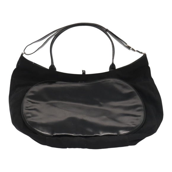 GUCCI Boston Bag Canvas Leather 2-Wege Schwarz Auth ep5717