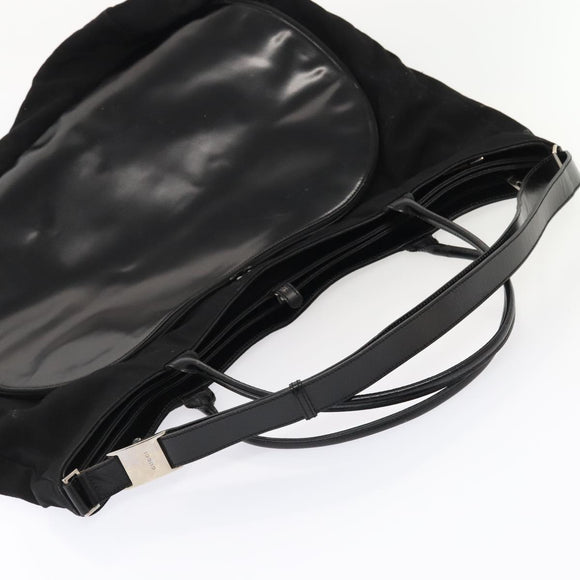 GUCCI Boston Bag Canvas Leather 2-Wege Schwarz Auth ep5717