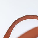 BURBERRY Nova Check Shoulder Bag Canvas Leather Beige Orange Silver Auth ep5735-8