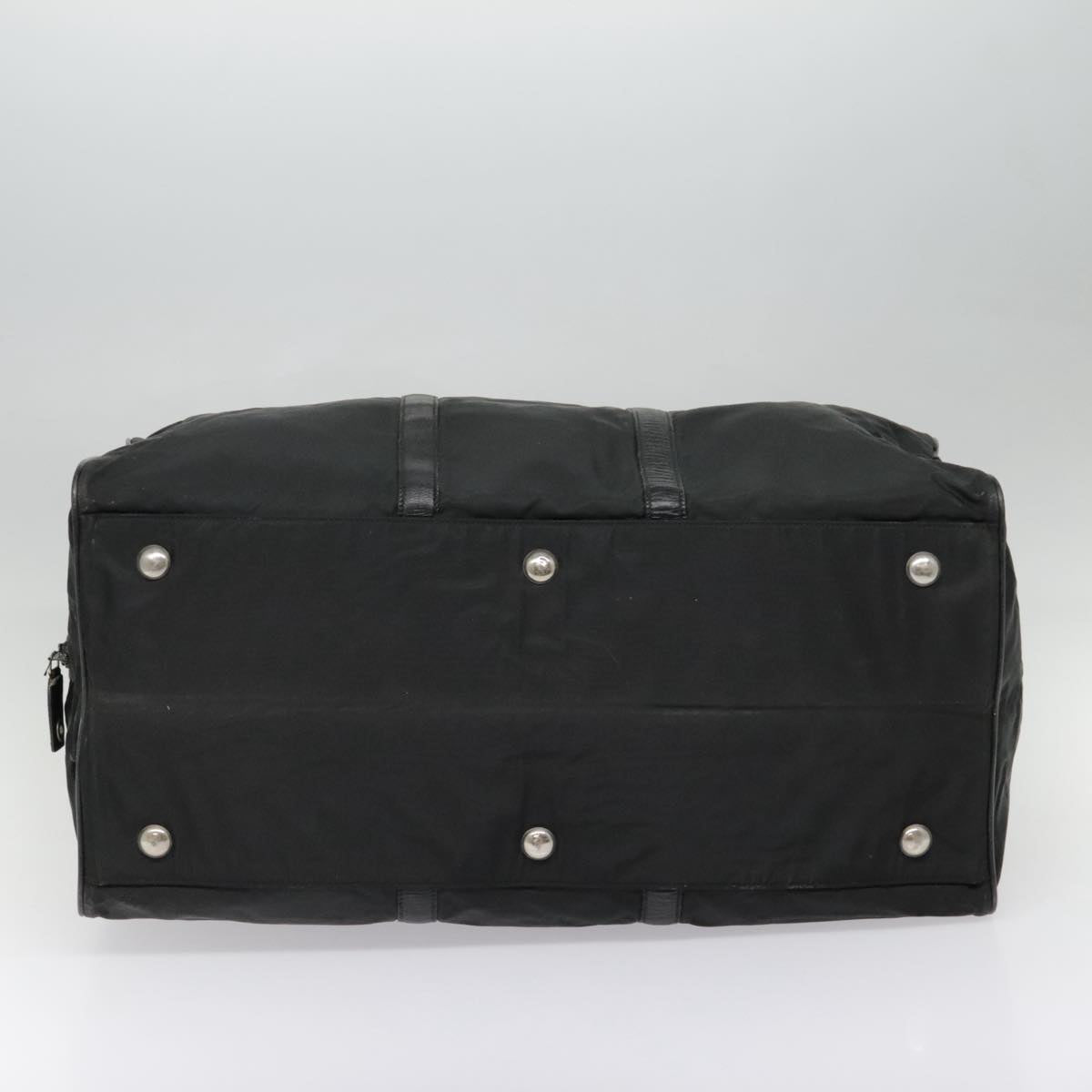 PRADA Boston Bag Nylon Black Auth ep5738