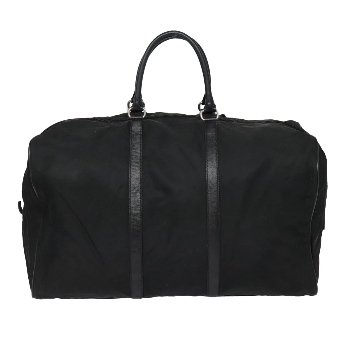 PRADA Boston Bag Nylon Black Auth ep5738 - 0