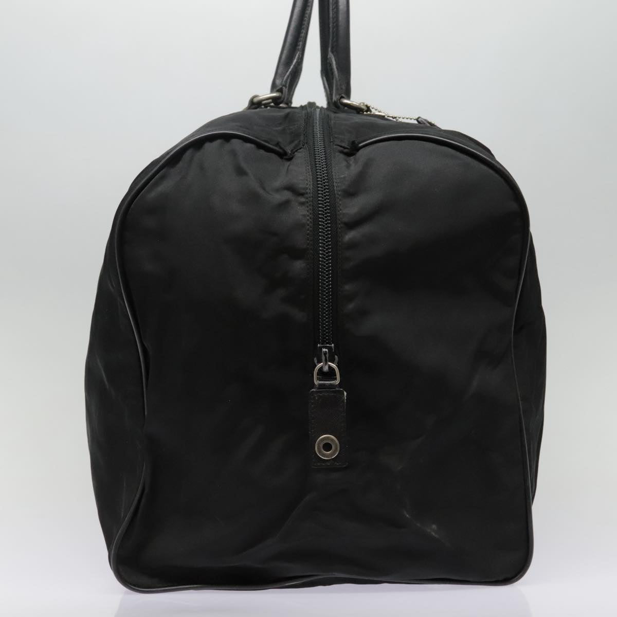 PRADA Boston Bag Nylon Black Auth ep5738