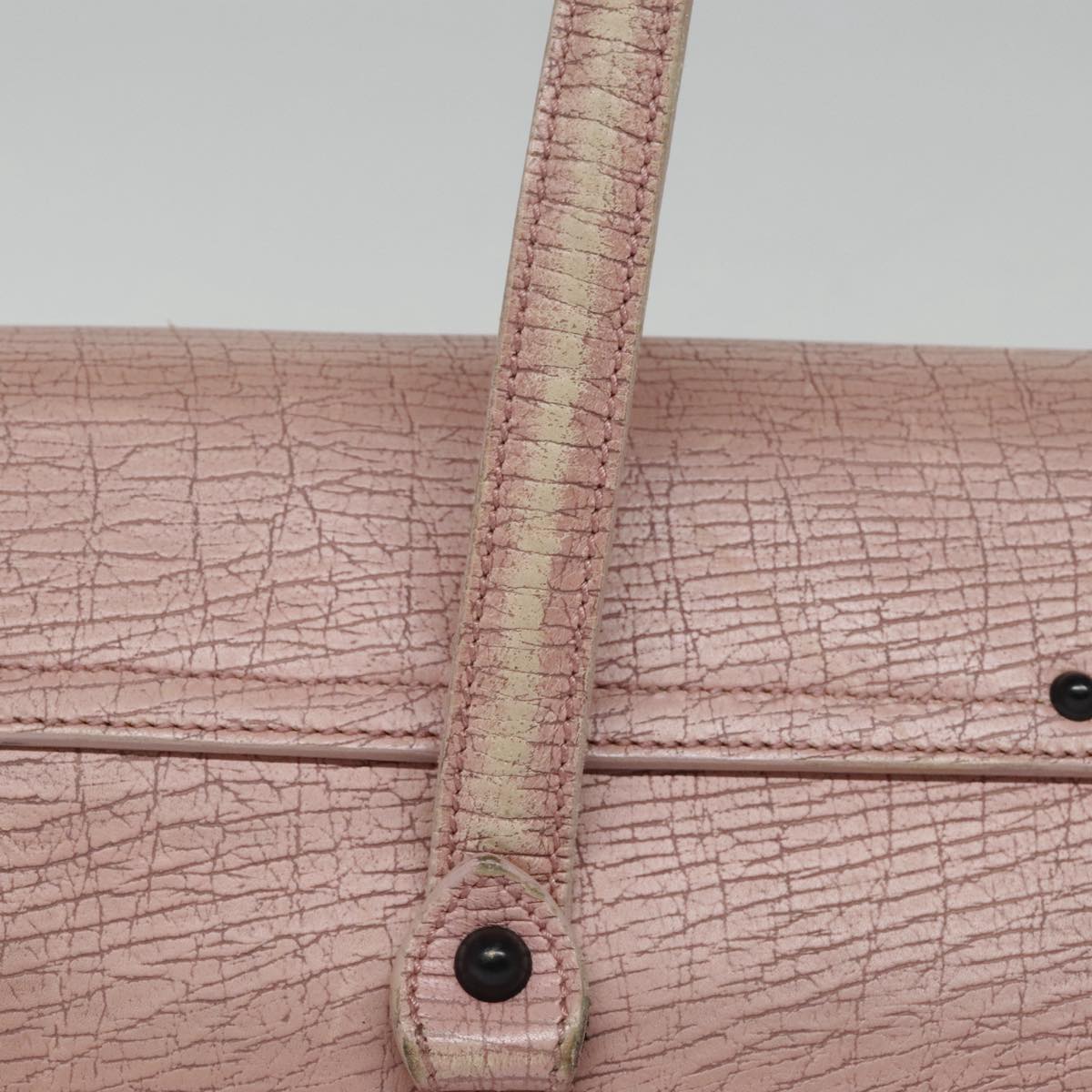 GUCCI Bamboo Hand Bag Leather Pink 111715 Auth ep5742