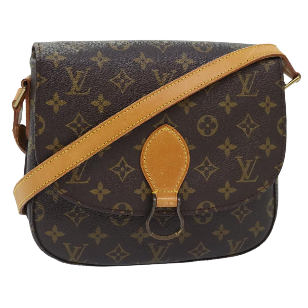 LOUIS VUITTON Monogram Saint Cloud GM Shoulder Bag M51242 LV Auth ep5747