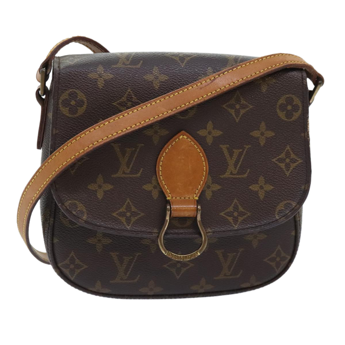 LOUIS VUITTON Monogram Saint Cloud MM Shoulder Bag M51243 LV Auth ep5748