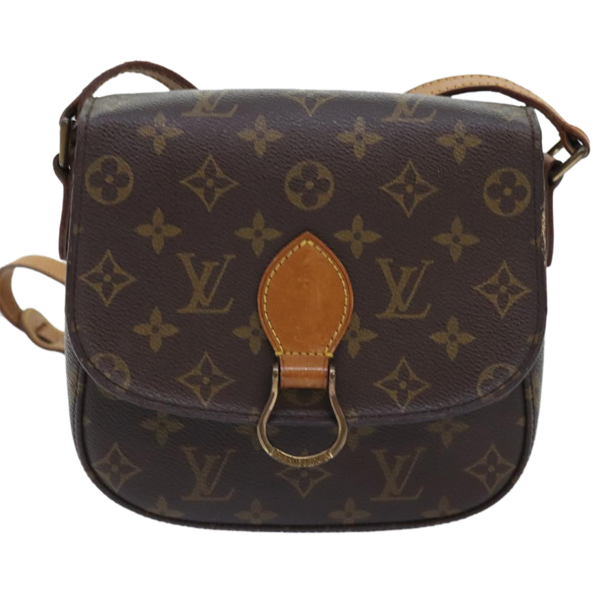 LOUIS VUITTON Monogram Saint Cloud MM Shoulder Bag M51243 LV Auth ep5748