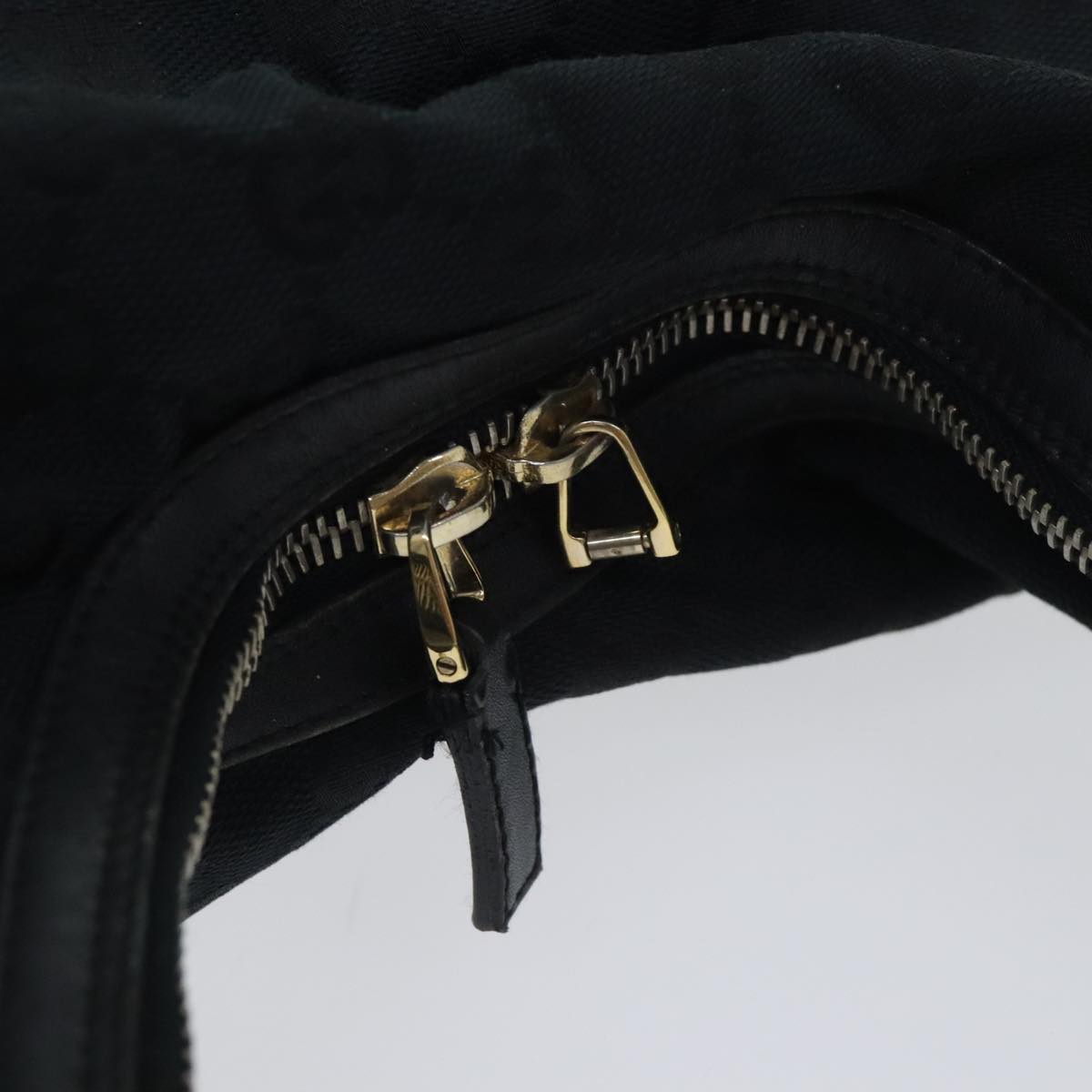 GUCCI GG Canvas Shoulder Bag Black Gold 001 4288 Auth ep5761