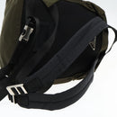 PRADA Backpack Nylon Khaki Silver Auth ep5764-9