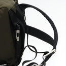 PRADA Backpack Nylon Khaki Silver Auth ep5764-10