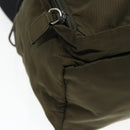 PRADA Backpack Nylon Khaki Silver Auth ep5764-16