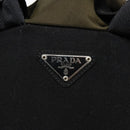 PRADA Backpack Nylon Khaki Silver Auth ep5764-19