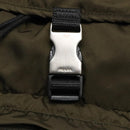 PRADA Backpack Nylon Khaki Silver Auth ep5764-20