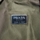 PRADA Backpack Nylon Khaki Silver Auth ep5764-22