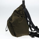 PRADA Backpack Nylon Khaki Silver Auth ep5764-4