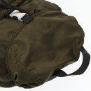 PRADA Backpack Nylon Khaki Silver Auth ep5764-6